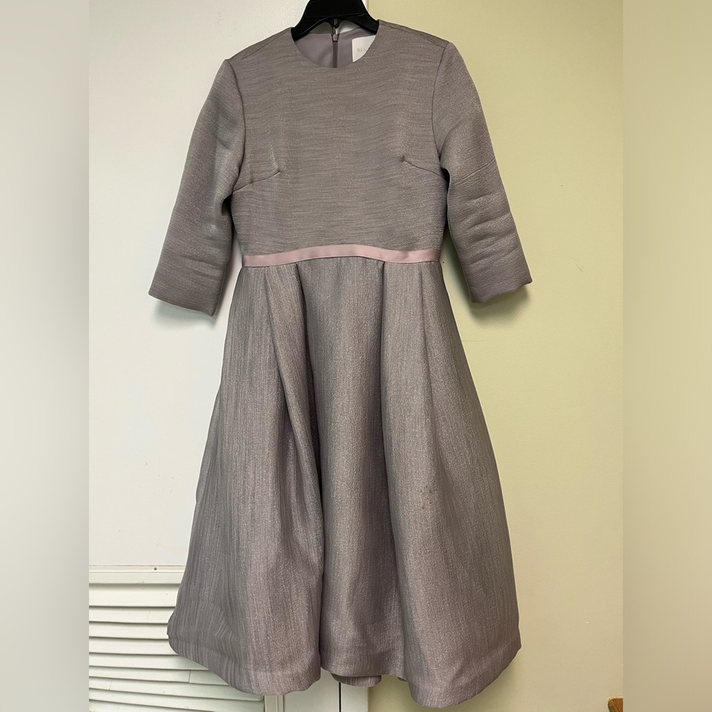 Purple/pink midi wedding dress
